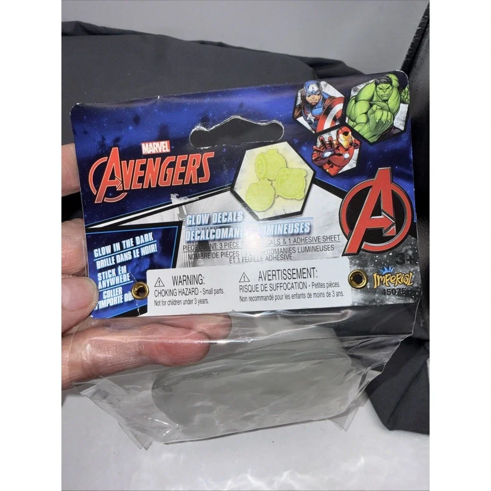Marvel Avengers Glow Decals 3 Piece Set for Ages 3 Years and Up, 3-4, 4-7